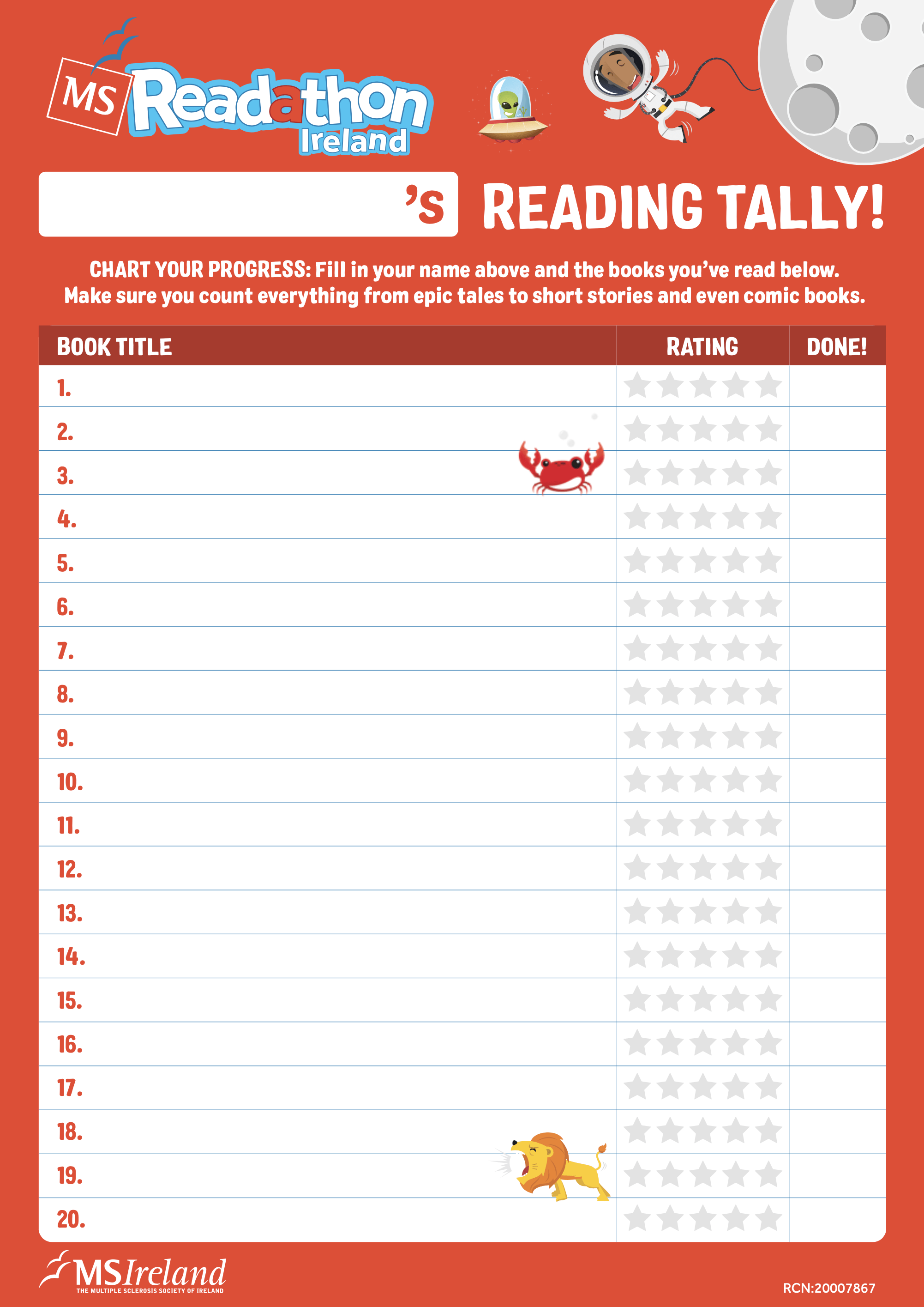 MS Readathon Resources