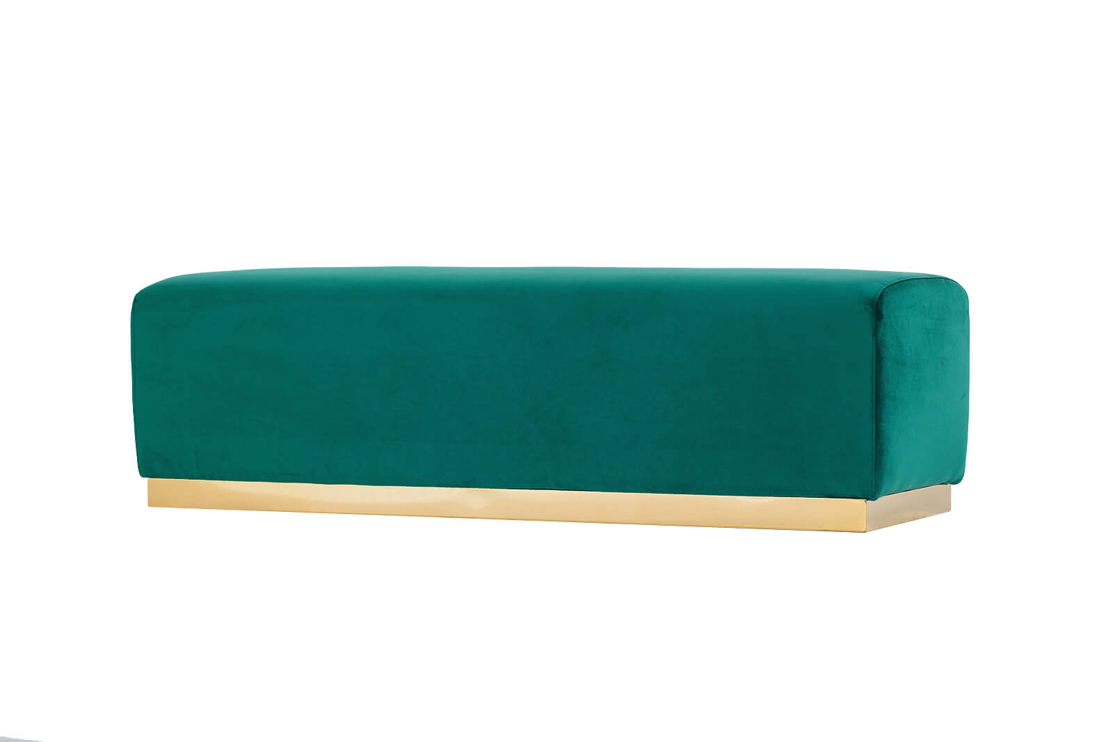 Harlow Daybed Emerald Green Velvet 155cmL x 55cmW x 45cmH D PLUS