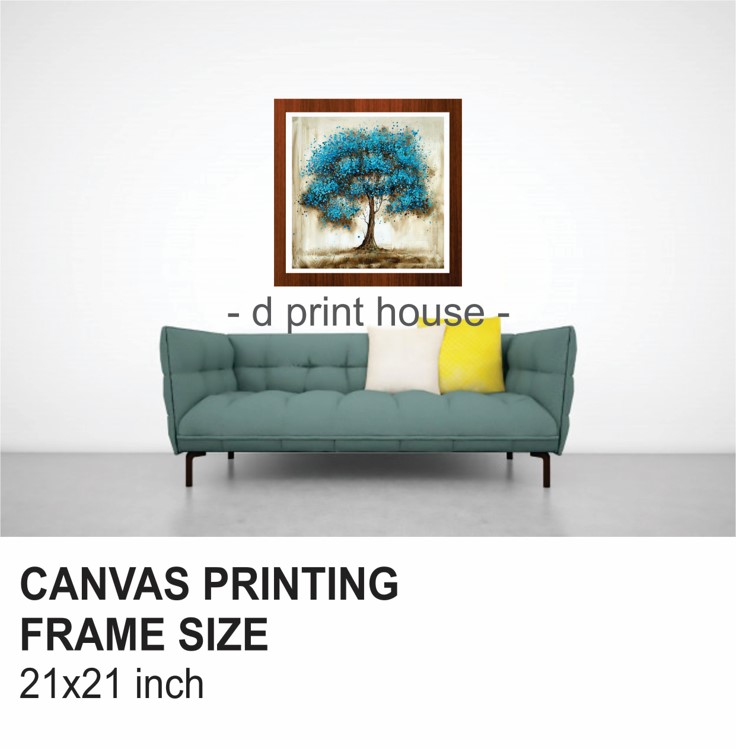 Tree Wooden Frame Canvas Print Wall Decor Peshawar, Lahore, Karachi
