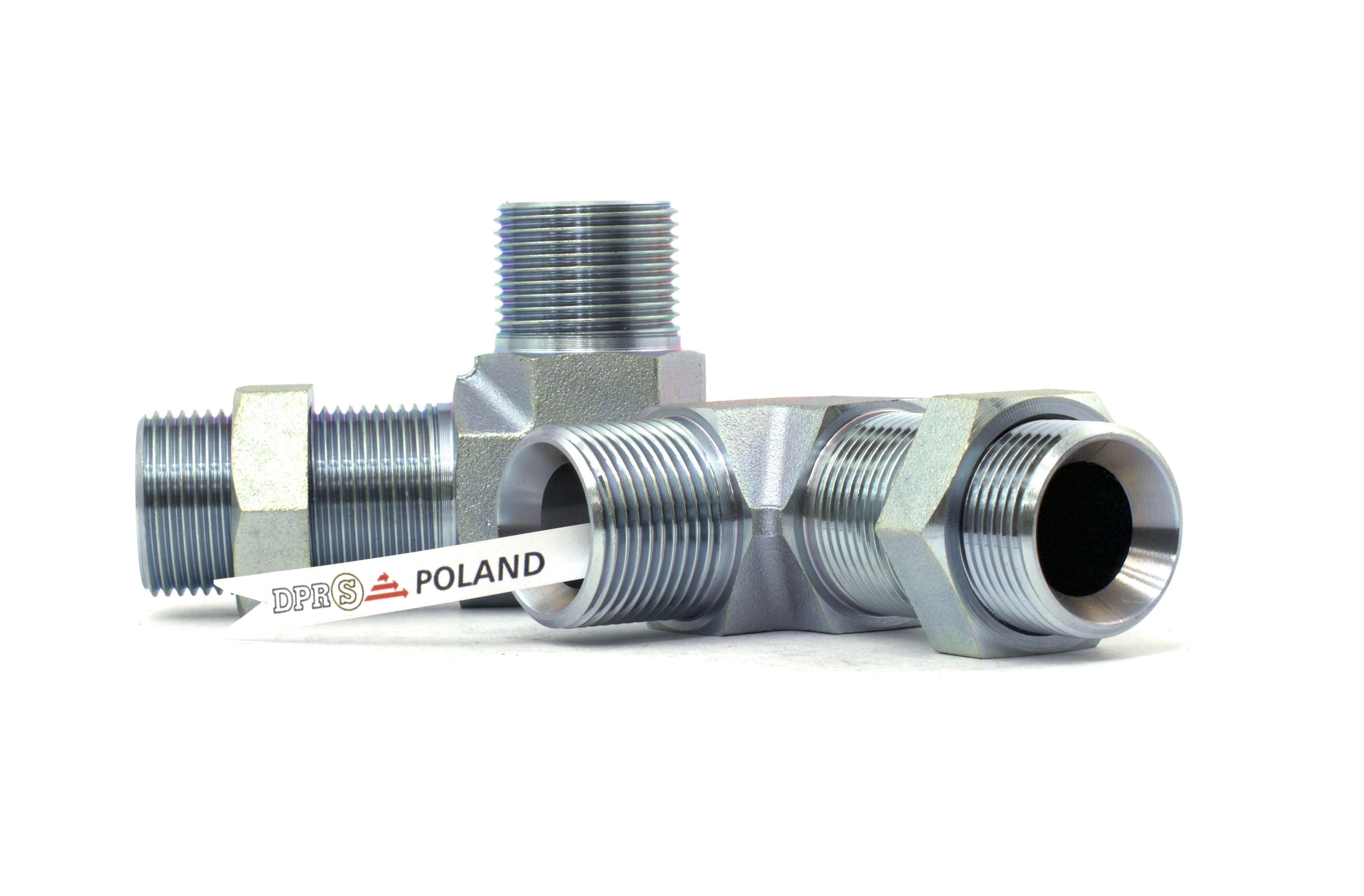 Bulkhead inch BSP elbow with counter nut DPRS