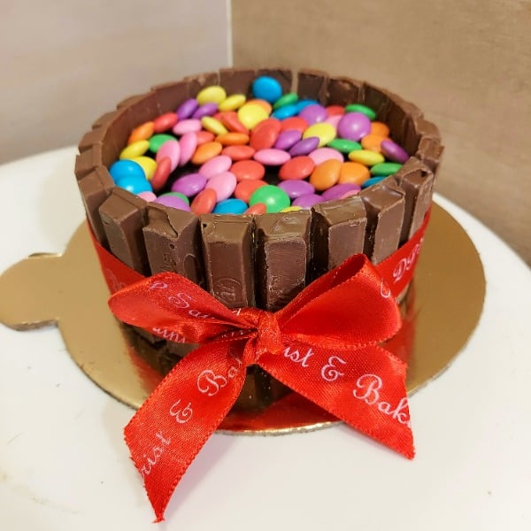 KitKat Gems Cake DP Saini Florist