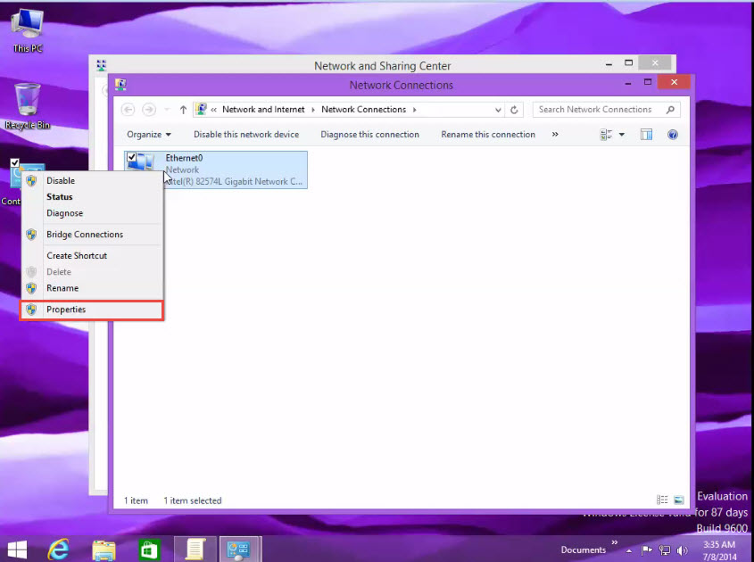 IT Support Assigning IP Address in Window 8 Chicago IT