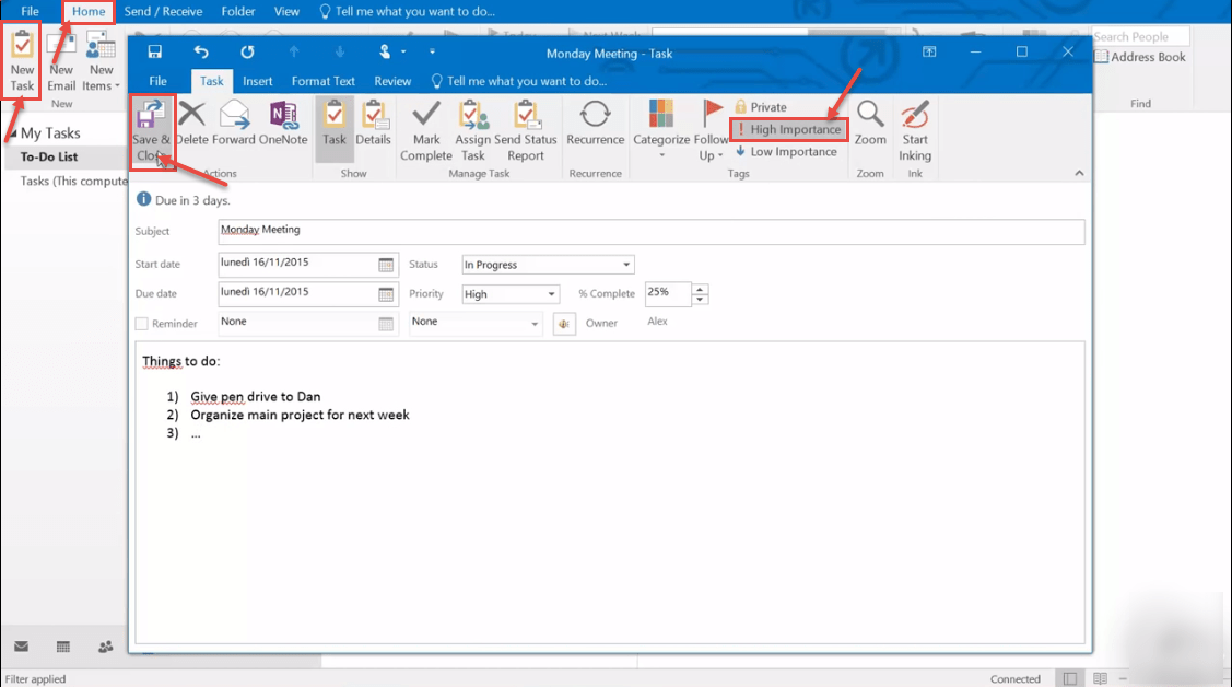 How to set schedule in Microsoft Outlook 2016 Help with Outlook 2016
