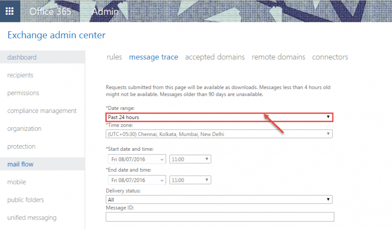 How to track Email Messages with Office 365 Mail Trace Office 365 Support
