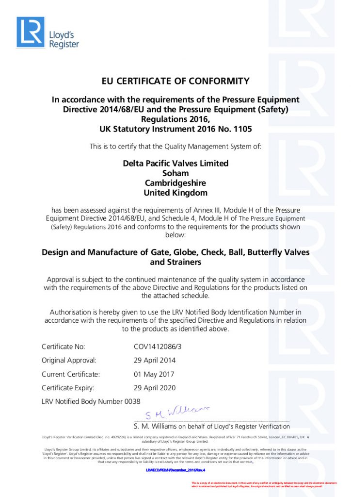 Pressure Equipment Directive DPV