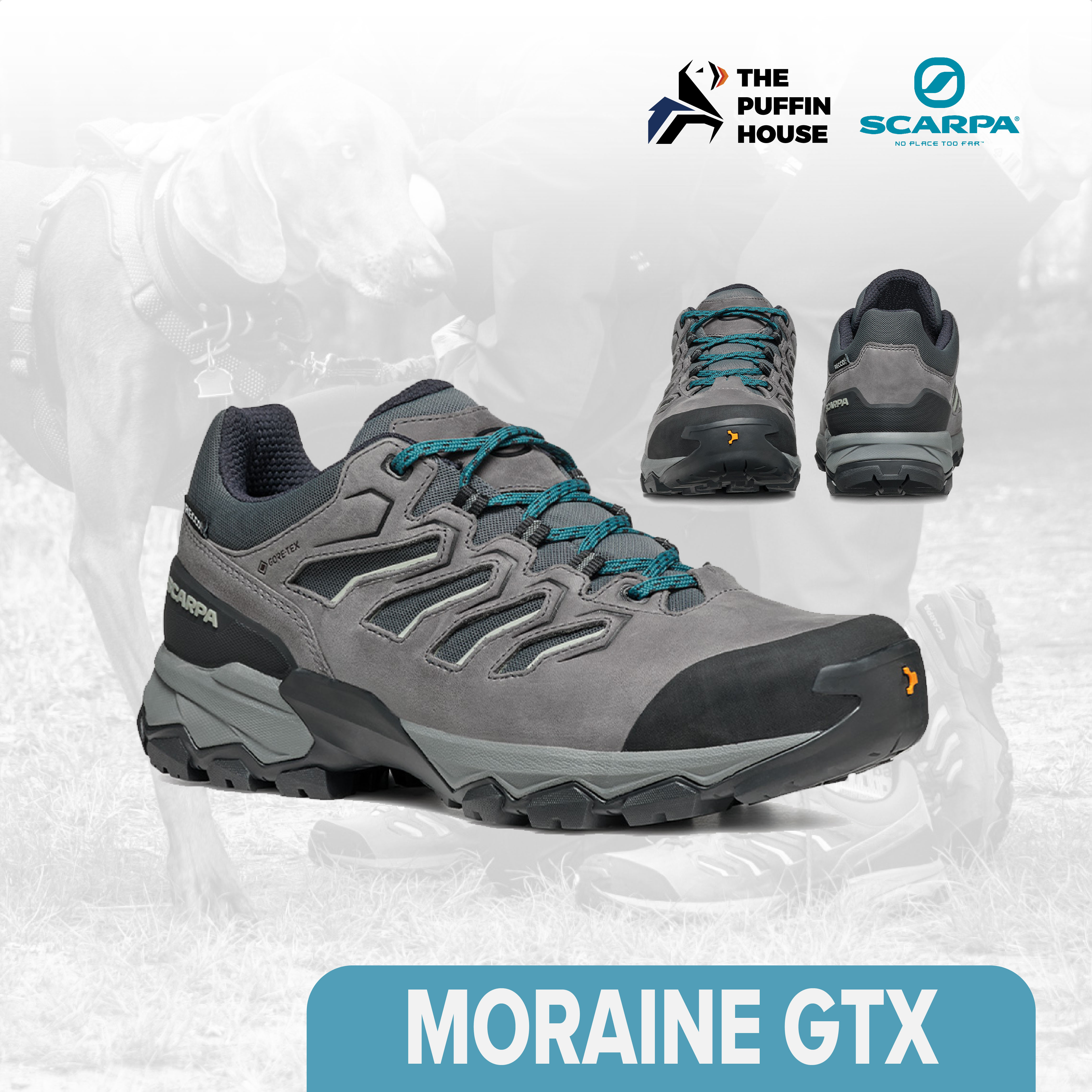 SCARPA Moraine GTX Hiking Shoes The Puffin House จำหน่ายอุปกรณ์เดิน
