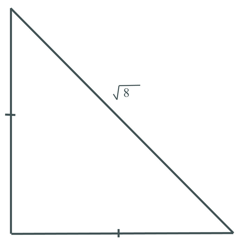 Lengths of Sides in Isosceles Right Triangles CK12 Foundation