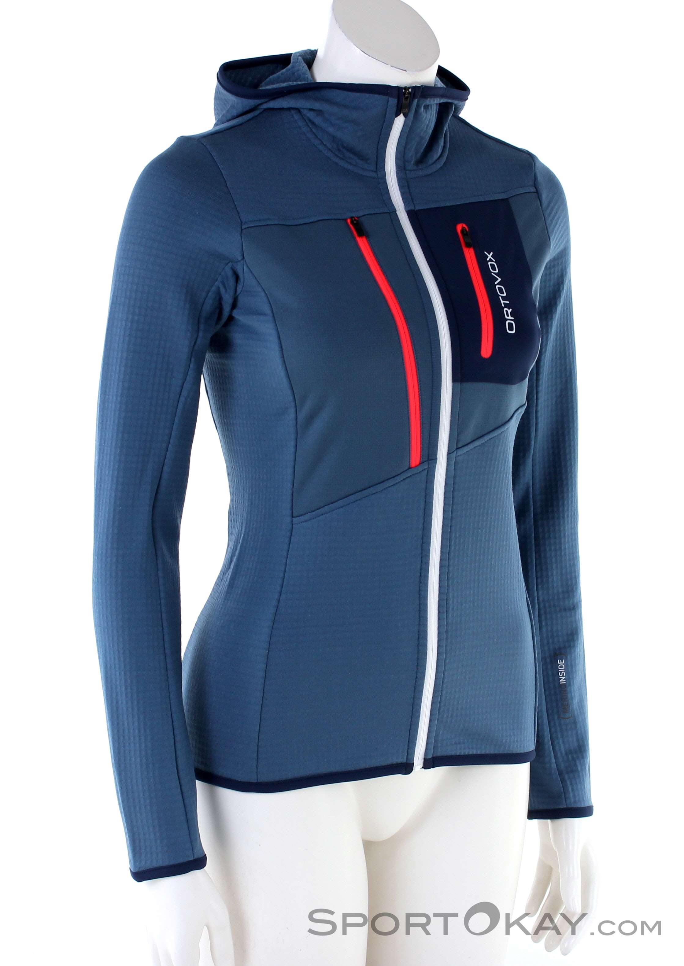 Ortovox Fleece Grid Hoody Damen Fleecejacke Sweater