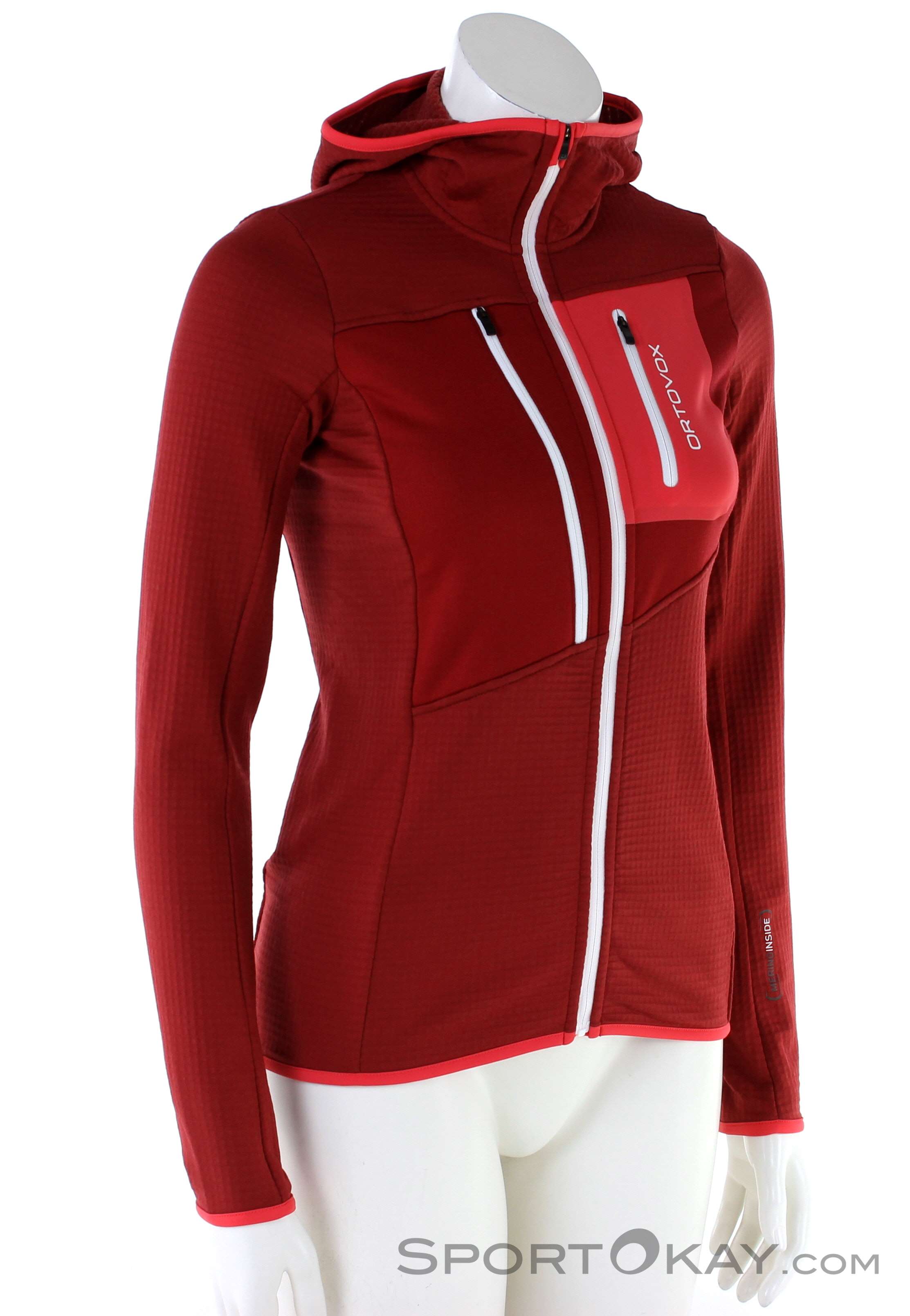 Ortovox Fleece Grid Hoody Damen Fleecejacke Sweater