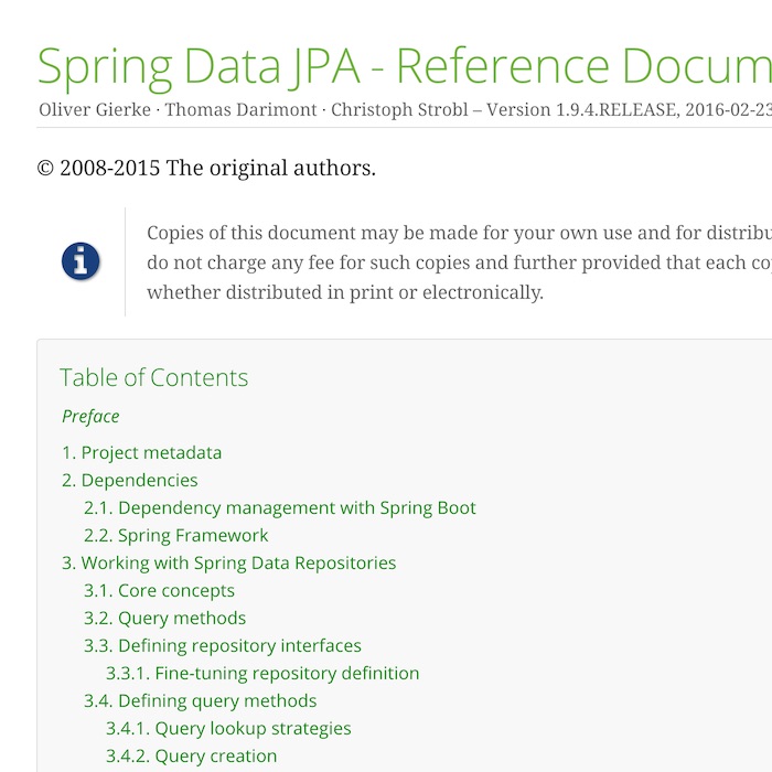 Spring Data JPA Reference / Reviews /