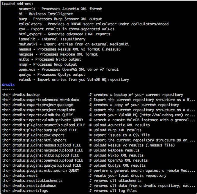 From Nessus output to custom report Dradis Pro Help