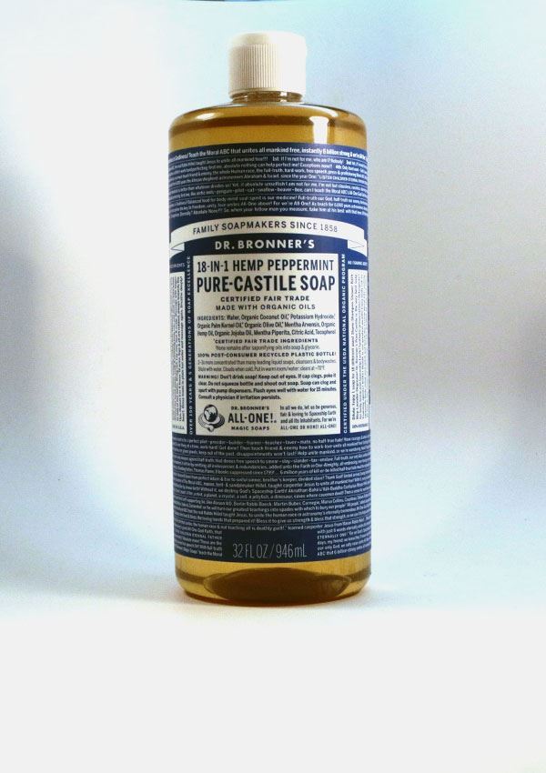 Castile Peppermint Soap 32 OZ, Organic Liquid Soap Dr Adrian MD