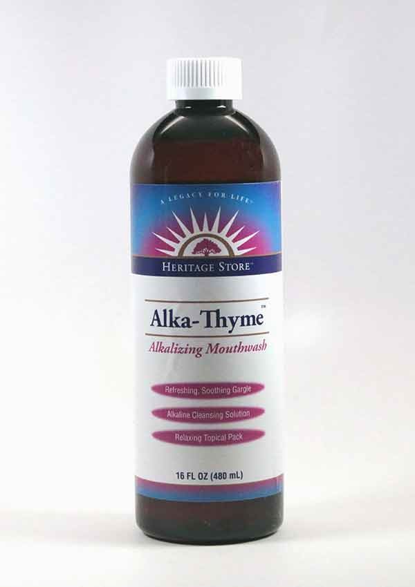 Alka Thyme Mouthwash, Heritage Products Dr Adrian MD