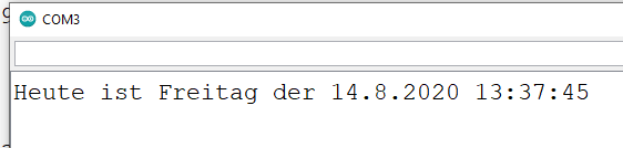 Arduino Programmierung Ausgabe formatierter Strings / Zeichenketten