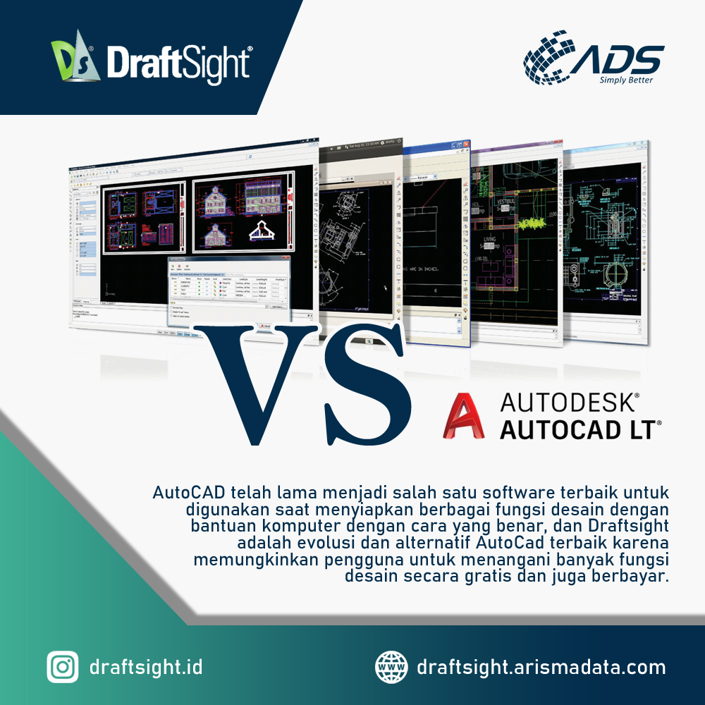 Draftsight vs AutoCad perbedaan dan persamaan
