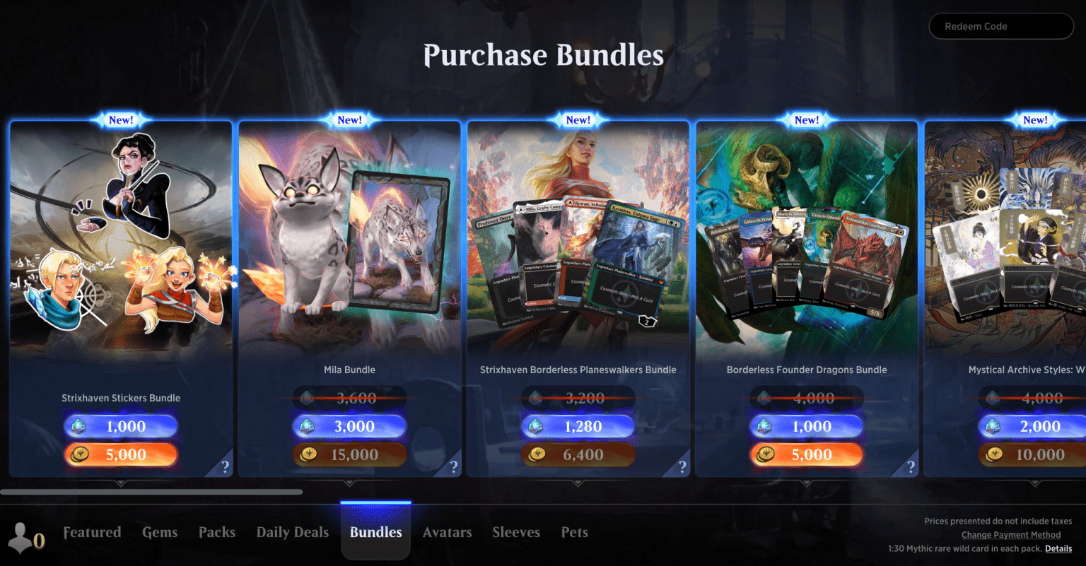Everything You Need to Know About the MTG Arena Store Draftsim
