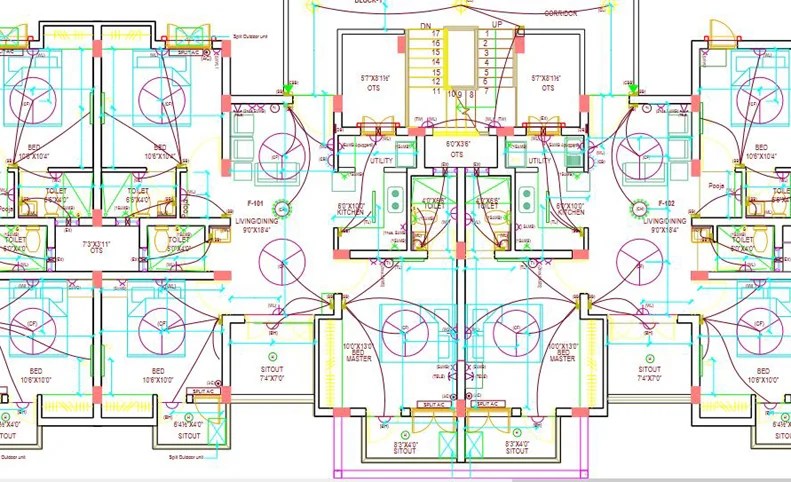 Residential Building Electrical Cad Drawing Draftter Residential Building Electrical Cad Drawing Draftter
