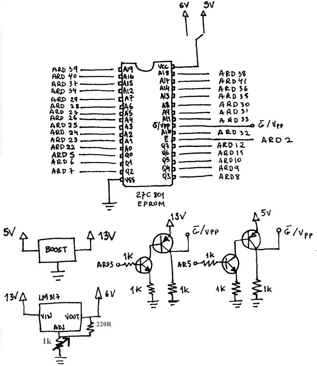 Arduino Mega Eprom Programmer - Dragão sem Chama