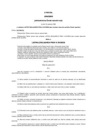Listina Zakladnich Prav A Svobod Pdf Dragif Cz