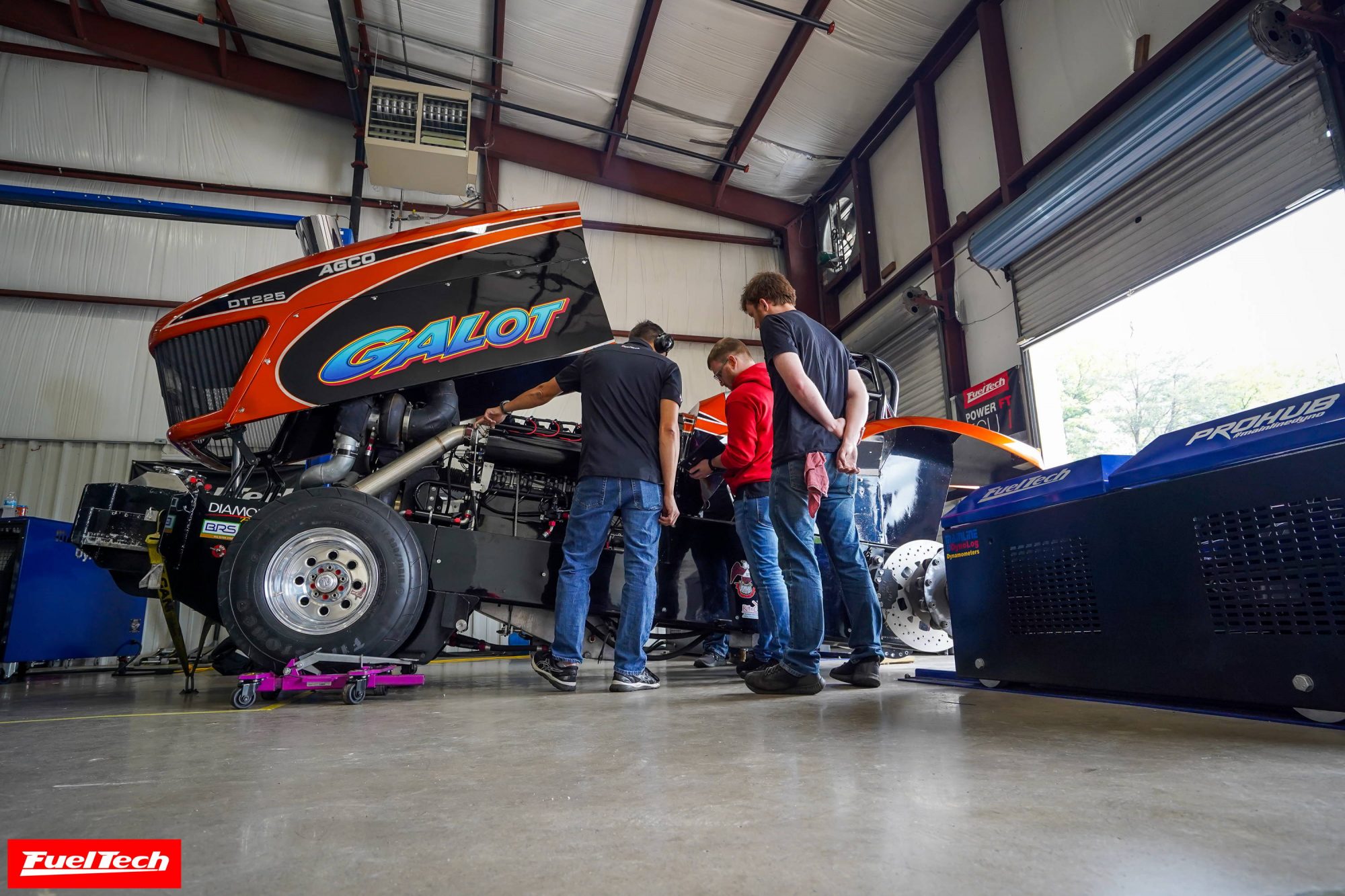 Triple Turbo Pulling Tractor Pushes FuelTech's Hub Dyno to the Limit