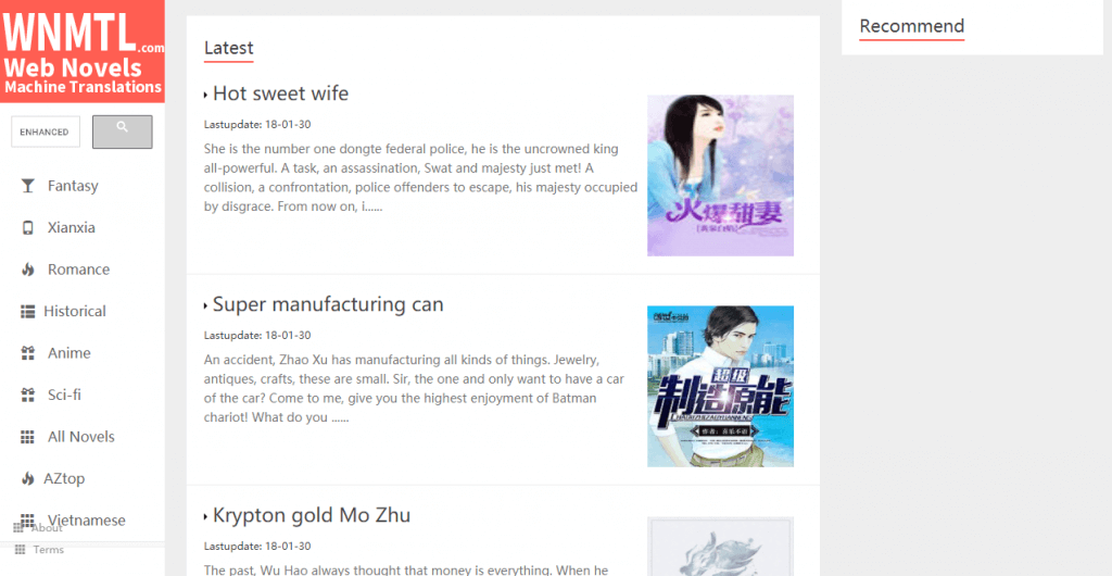 Another 6 Machine Translation Novel Sites —