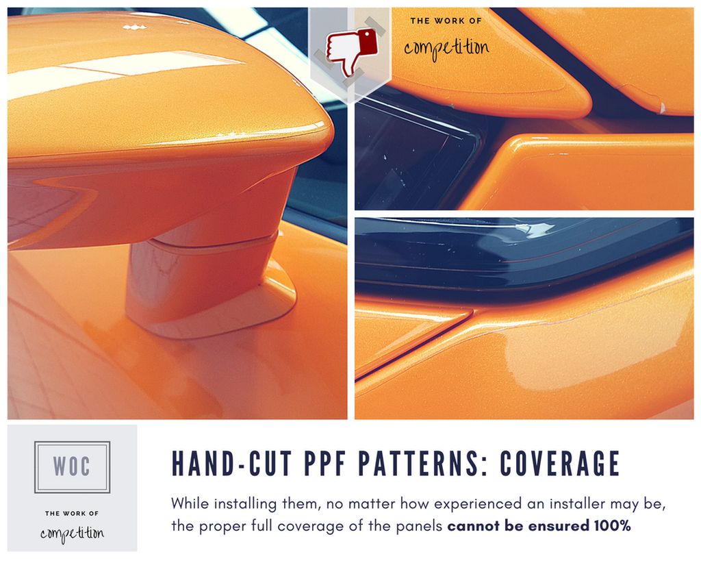 Precut vs. hand cut Paint Protection Film (PPF) patterns Dragon