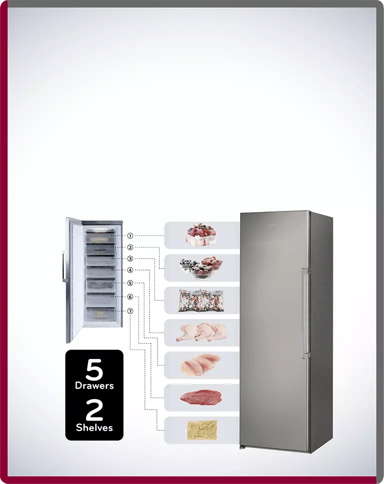 ARISTON Upright Freezer 260L Net Capacity UA8 F1C X Dragon Electronics