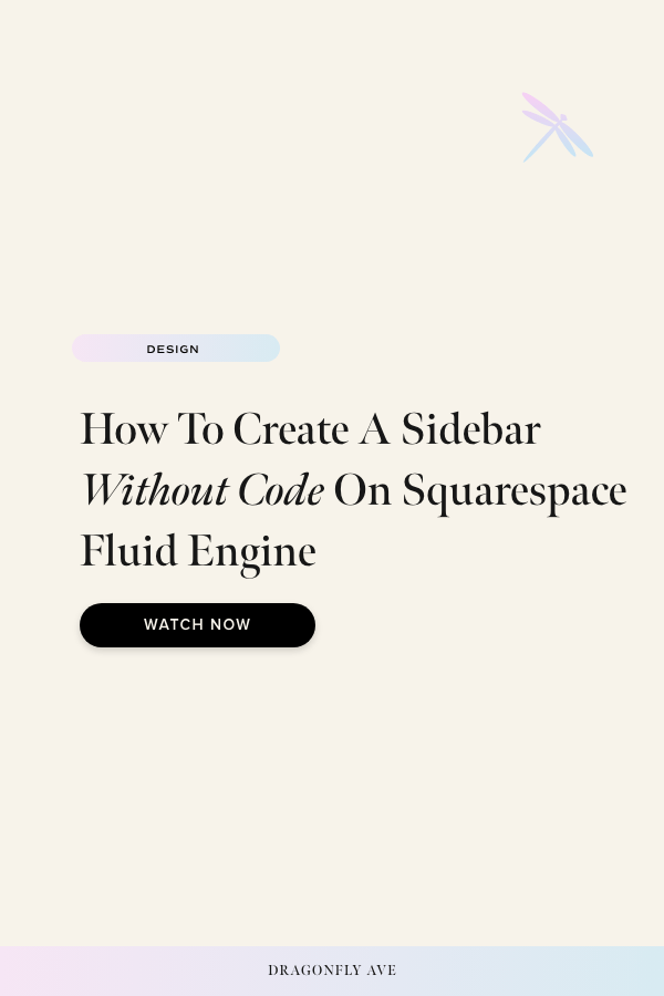How To Create A Blog Sidebar Without Code on Squarespace Fluid Engine