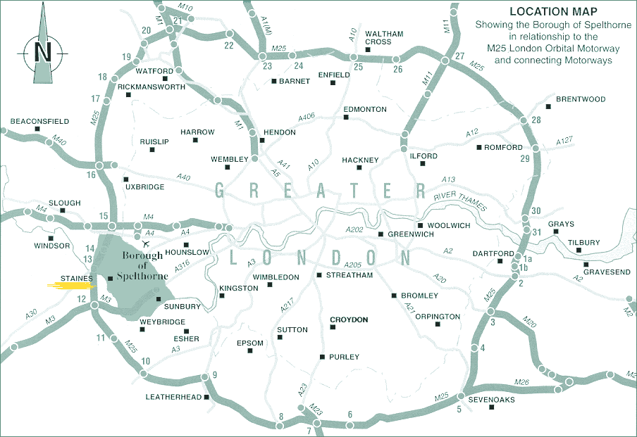 Maps of the Staines area now StainesUponThames