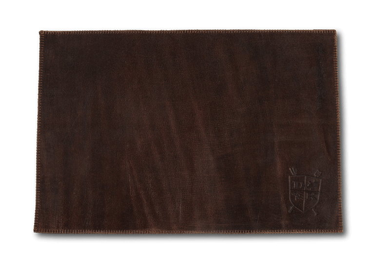 Leren placemats smooth bruin 4 stuks Dragon Knight