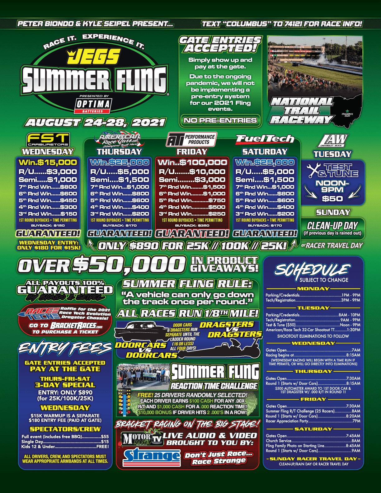 2021 JEGS SUMMER FLING Drag Racing Action Online