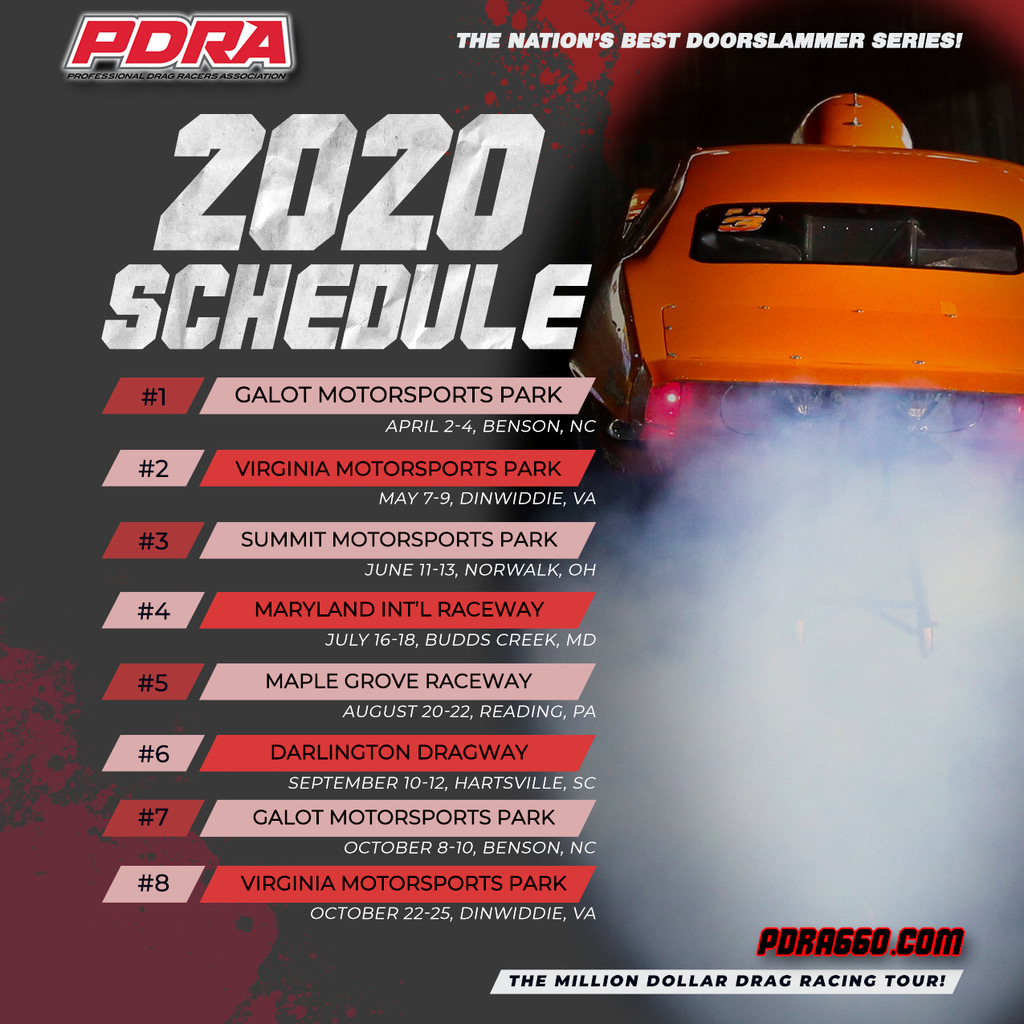Pdra 2024 Schedule PDRA Releases 2020 Schedule Series’ seventh season to include new stops