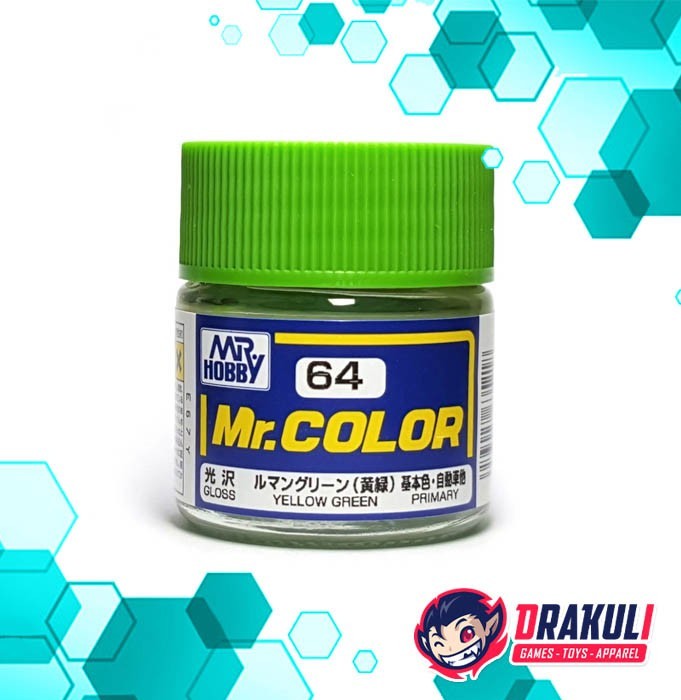 Mr. Hobby Mr. Color Model Kit Paint Yellow Green C64 Drakuli