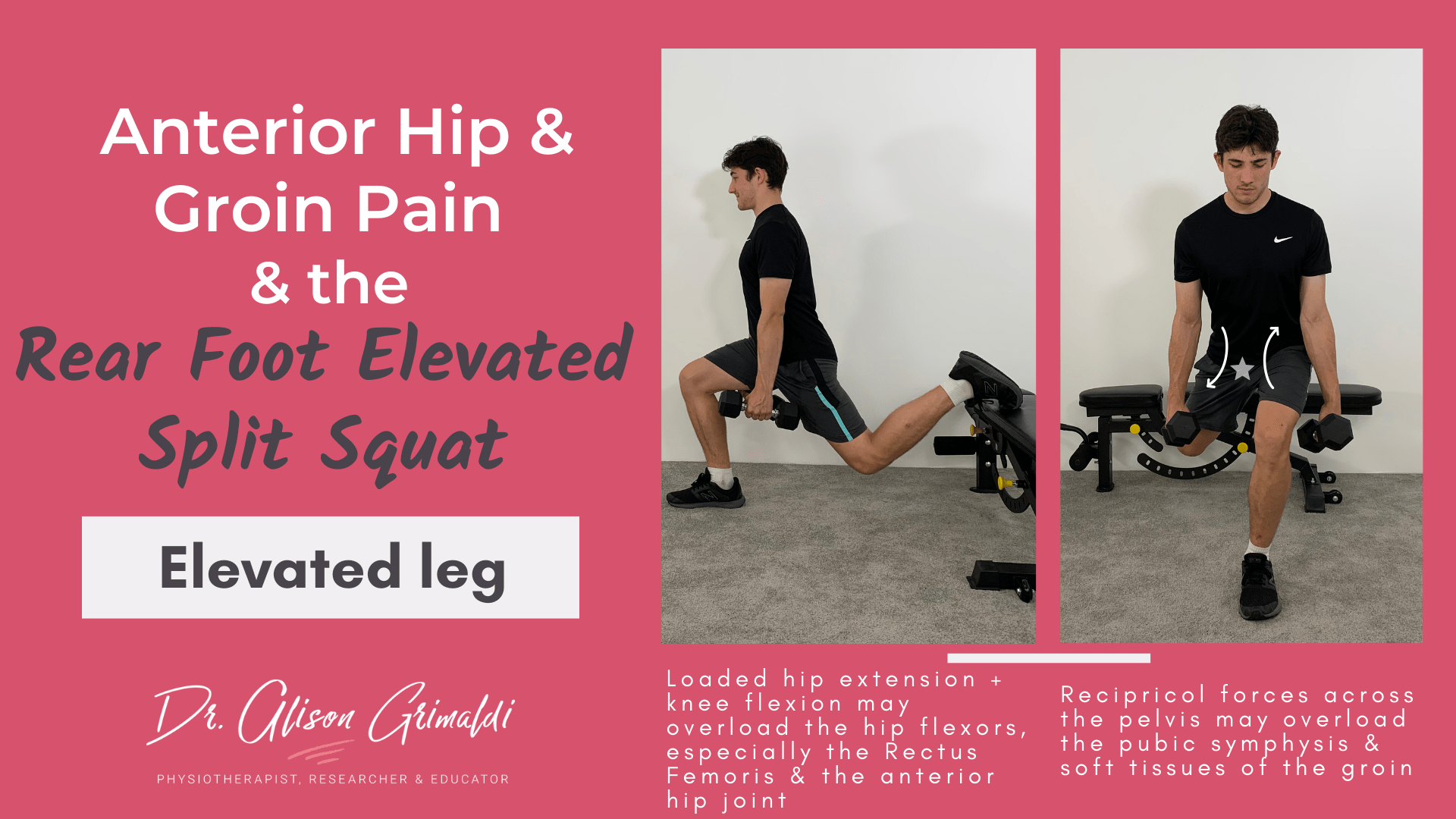 Modifying the Rear Foot Elevated Split Squat for Hip Pain Dr Alison