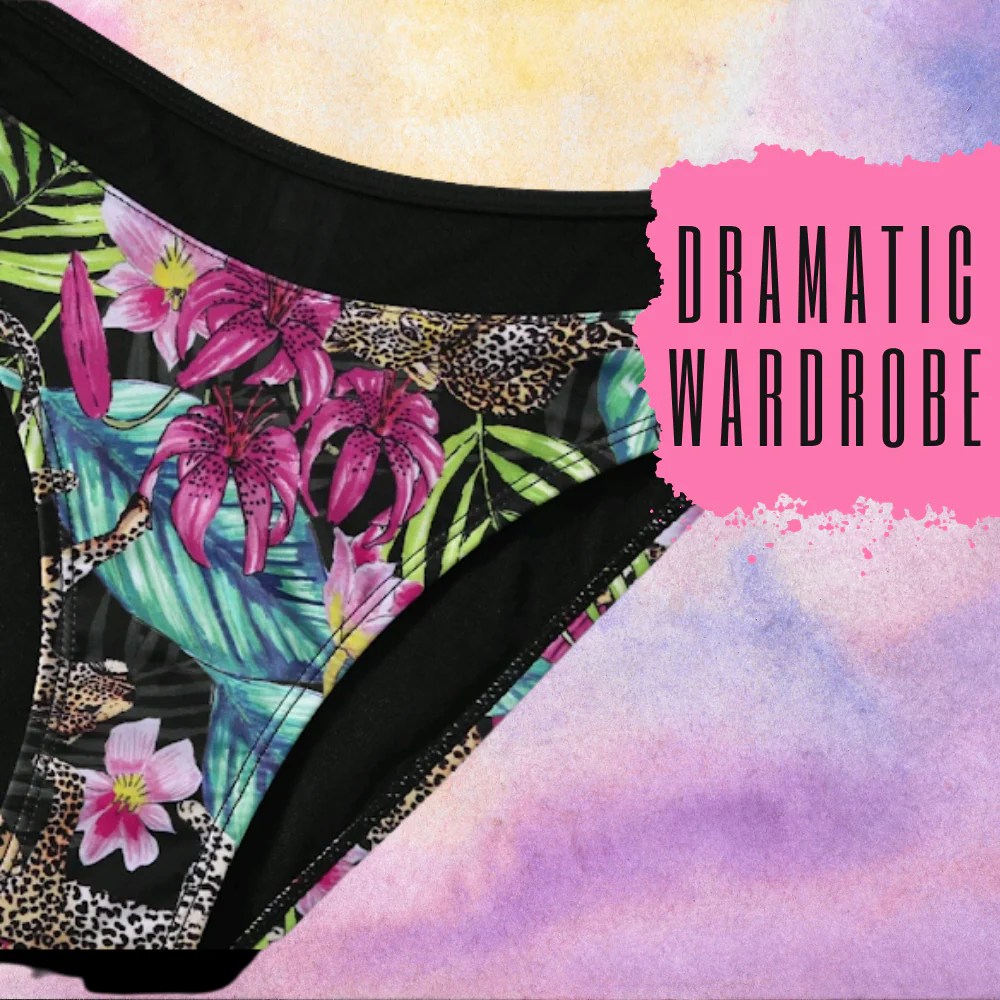 2 Piece jungle bathing suit Dramatic Wardrobe