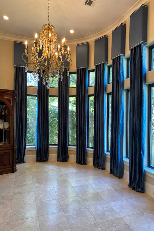 High Ceiling Drapery Workroom Houston