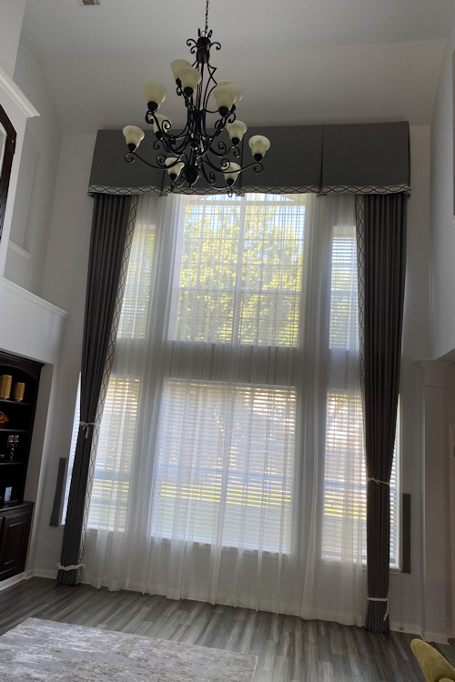 High Ceiling Drapery Workroom Houston