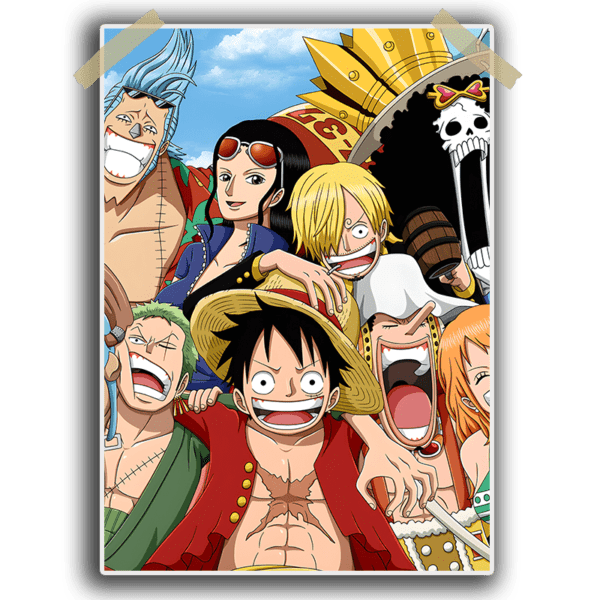 One Piece 2 Single Poster 13×19 inches 300 GSM Laminated Drapster
