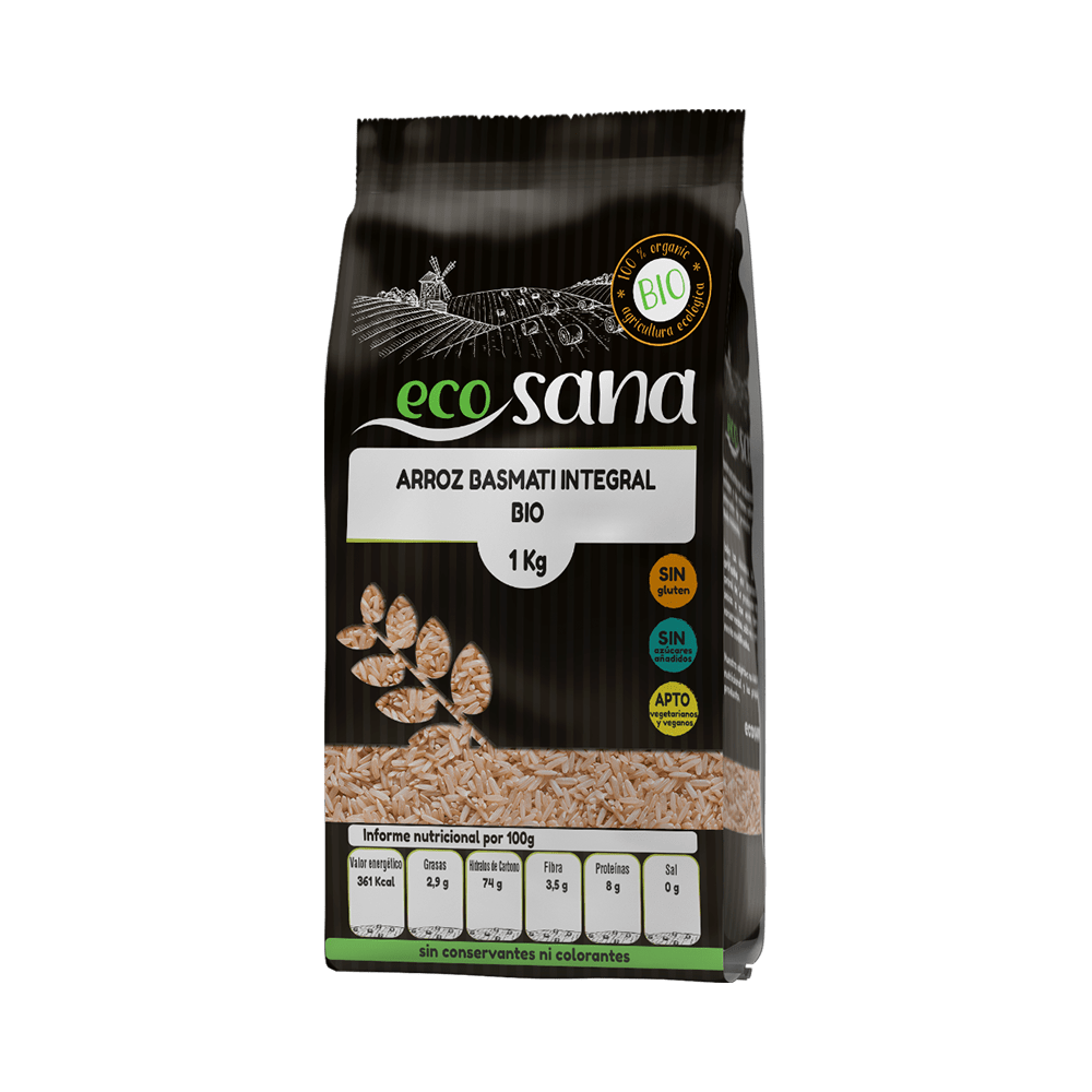 Arroz Basmati Integral Bio 1 Kg Ecosana Drasanvi