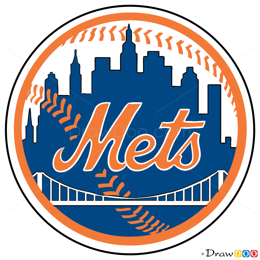 How to Draw N.Y Mets, Baseball Logos