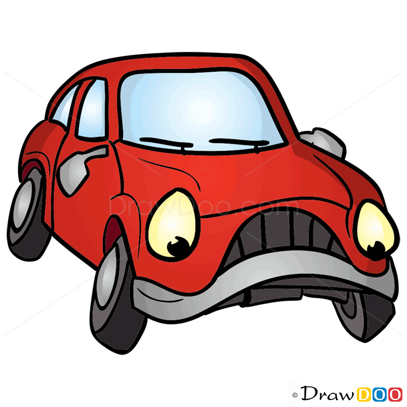 How to Draw Gloomy Car, Cartoon Cars