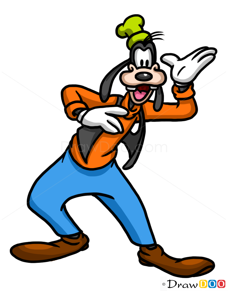 How to Draw Goofy, Cartoon Characters How to Draw, Drawing Ideas