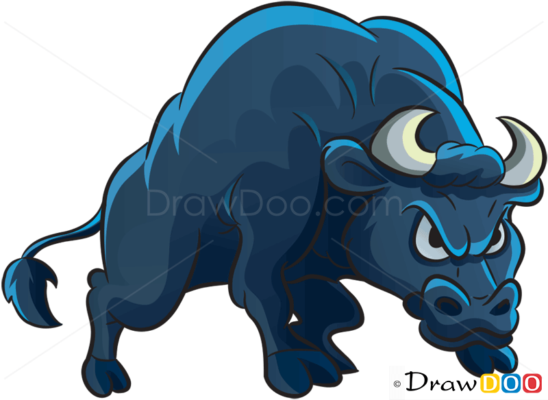 How to Draw Angry Bull, Farm Animals