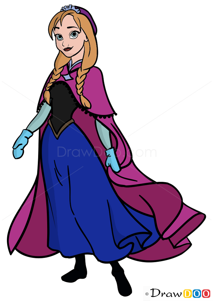 How to Draw Anna, Frozen