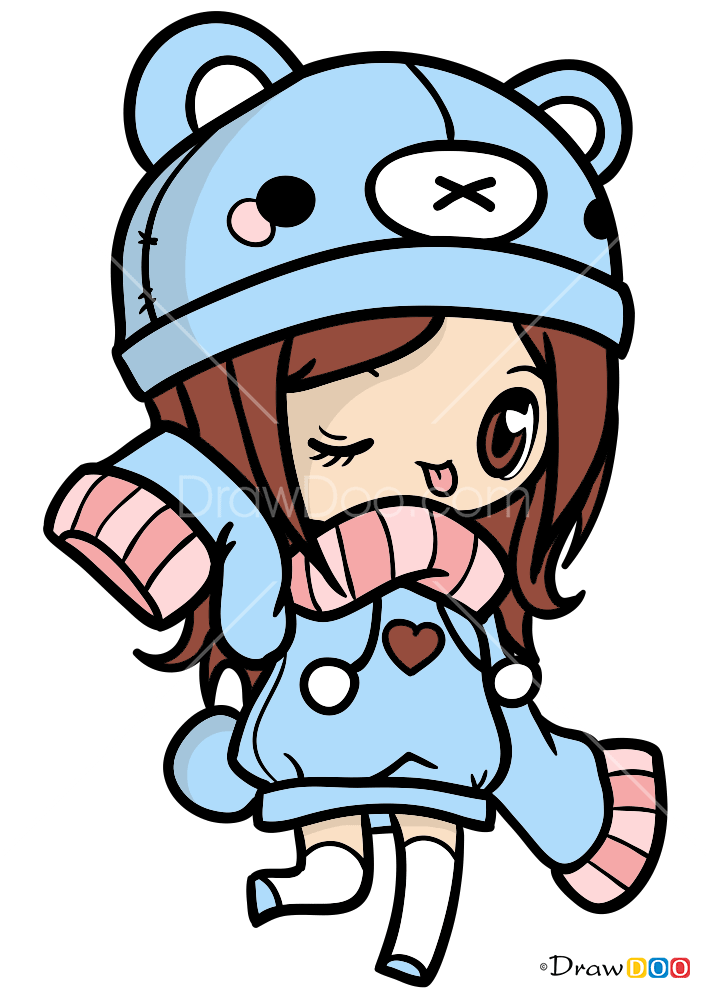 How to Draw Kawaii Girl, Kawaii