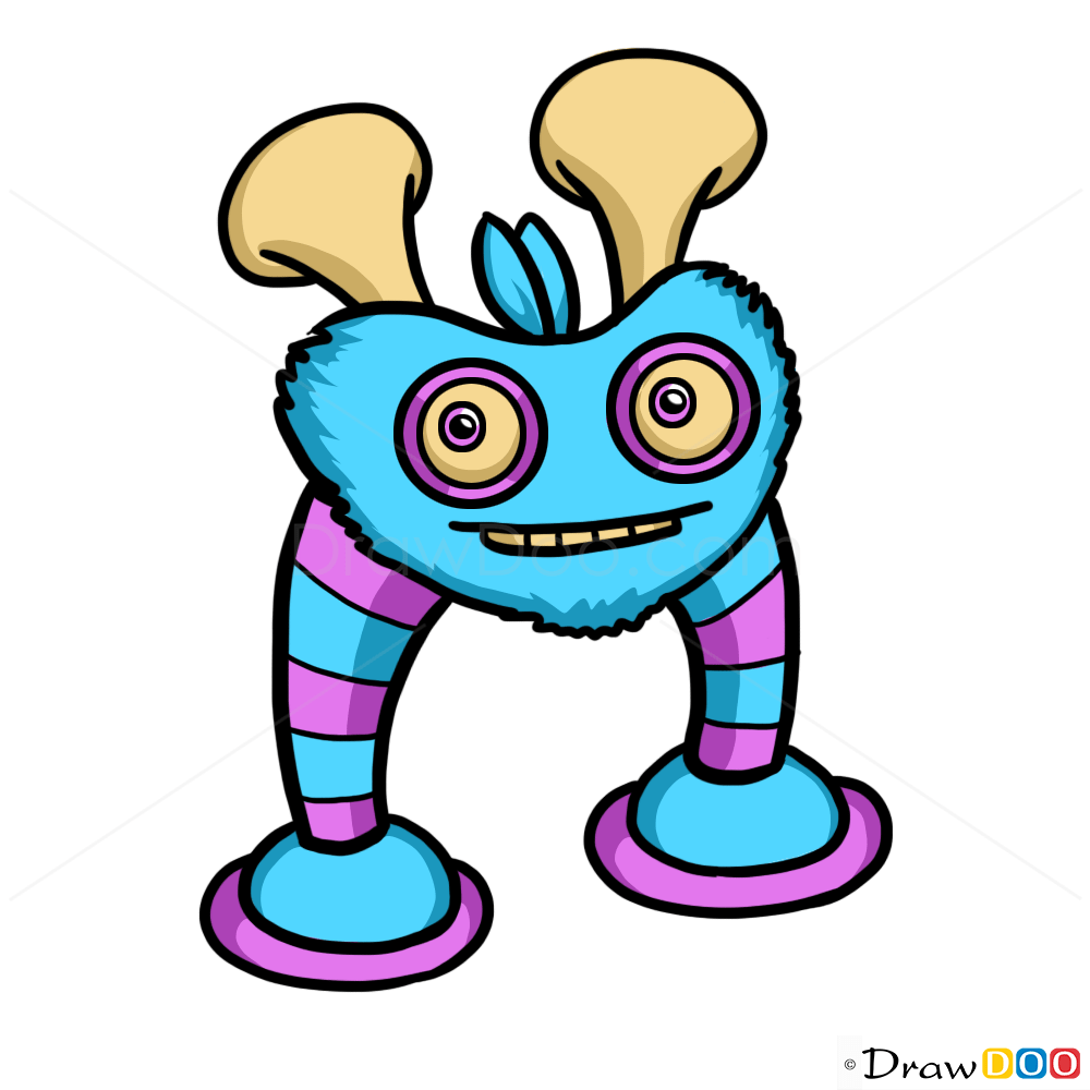 How to Draw Scups, Singing Monsters How to Draw, Drawing Ideas, Draw