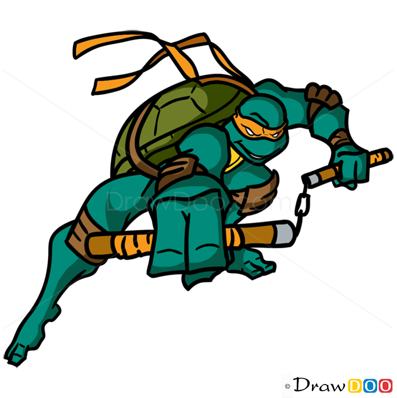 How to Draw Michelangelo, Ninja Turtles
