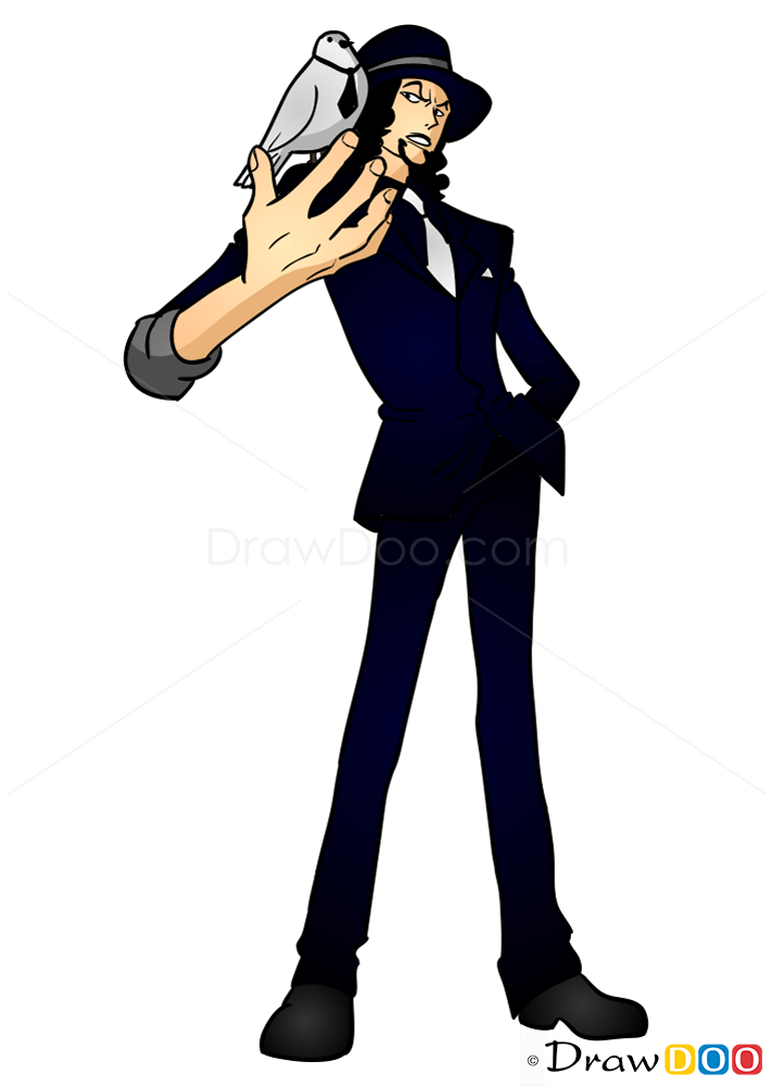 How to Draw Rob Lucci, One Piece