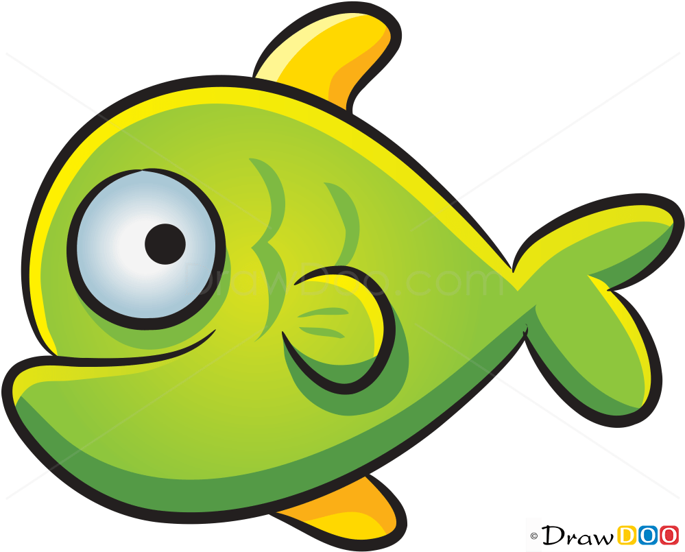 Drawing of fish, How to Draw Sea Animals Characters