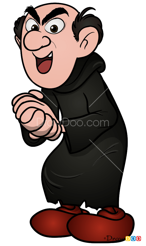 How to Draw Gargamel, Smurfs